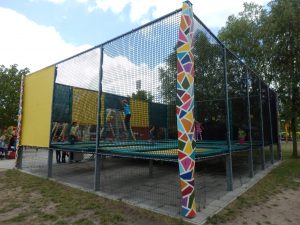 Trampolin springen